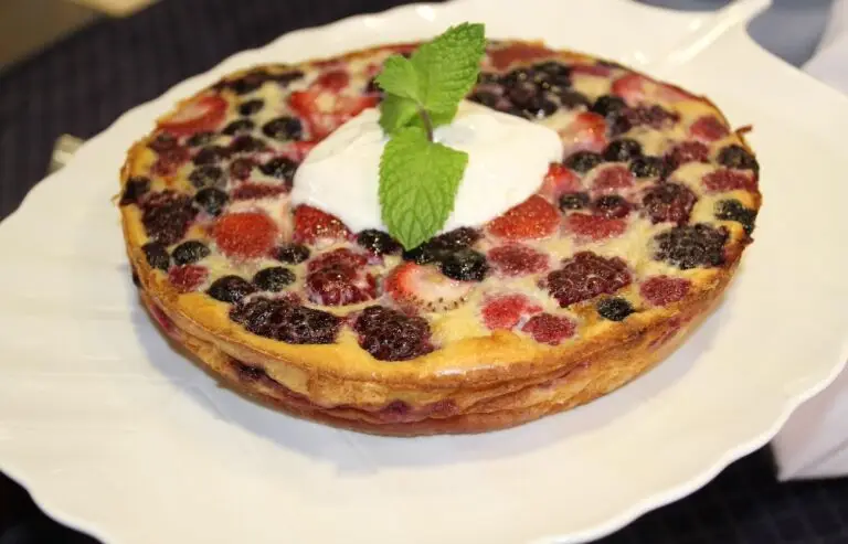 Picture of Clafoutis French dessert.