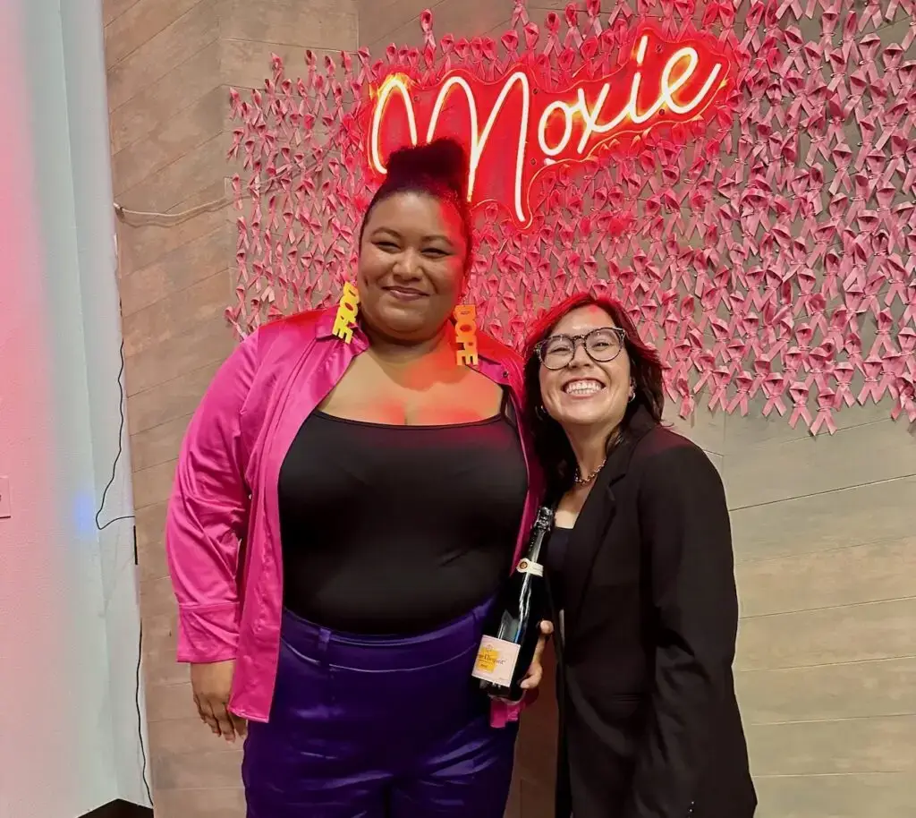 Executive Director, Desireé Clarke Miller and Playwright 'Man and Moon' Siena Marilyn Ledger.