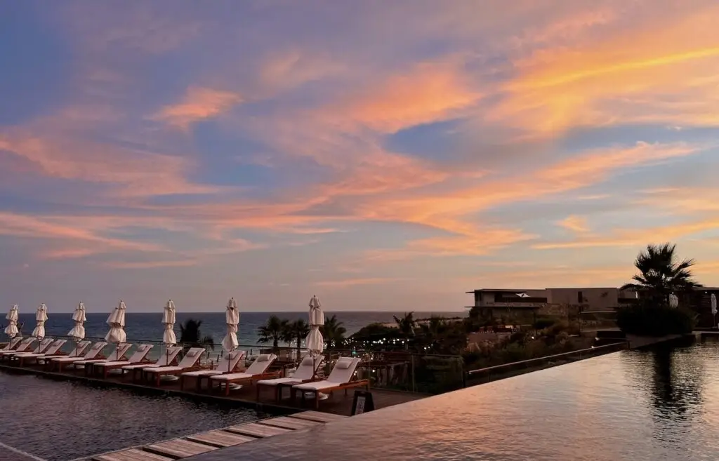 Beautiful sunset at Zadún.