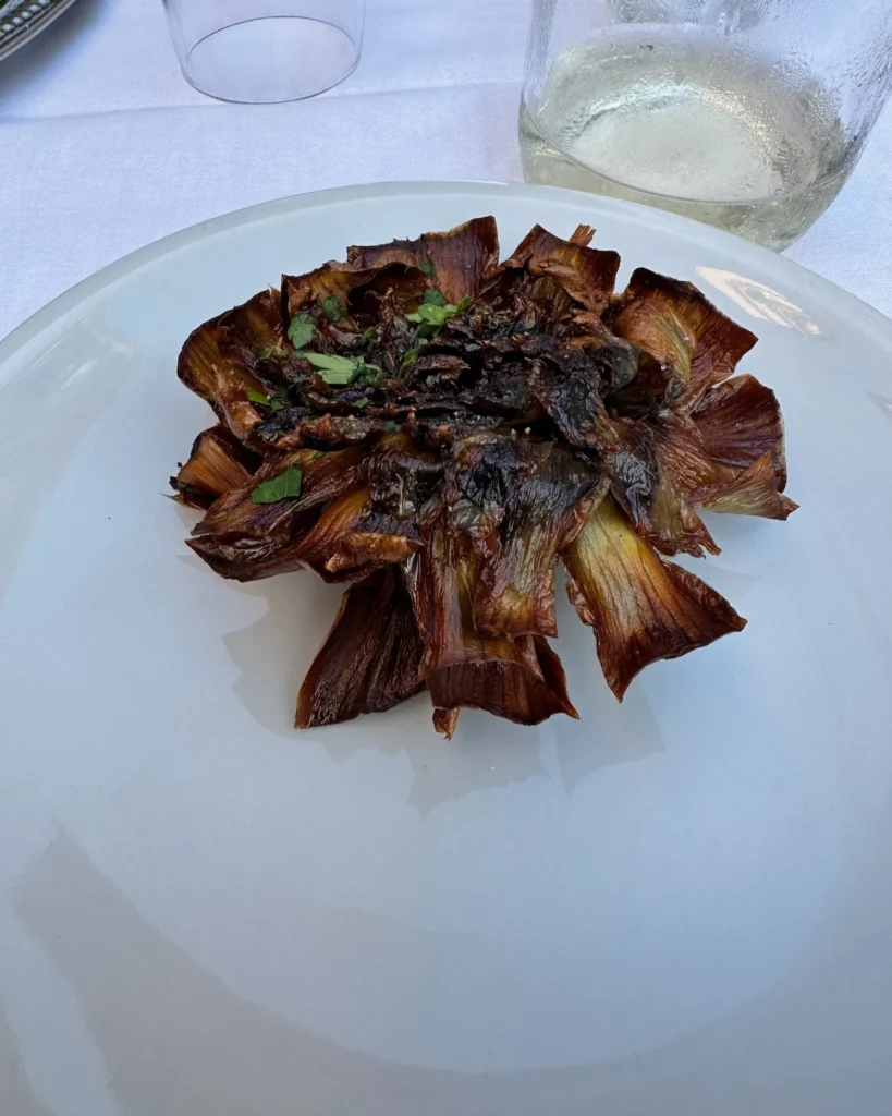 Jewish Fried Artichoke in Trastevere
