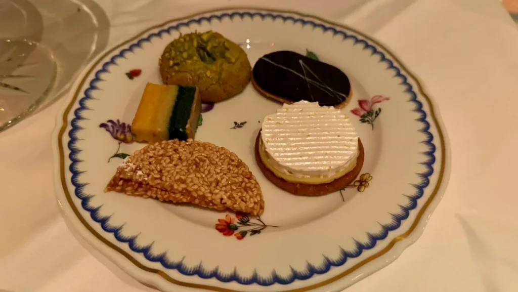 Assorted cookies and small desserts served at Torrisi Restaurant & Bar in New York City