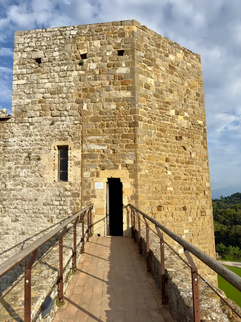 Fortress tower and ramparts at Fortezza di Montalcino