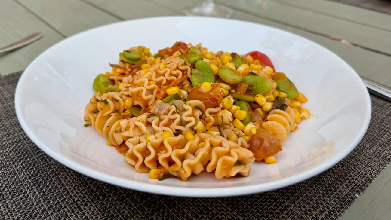 Mafaldine pasta served at Sam's Social Club at Indian Springs Calistoga.